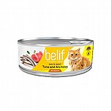 Belif בליף 80 גרם מזון רטוב (מעדן) לחתול בטעם טונה ואנשובי ברוטב Belif בליף 80 גרם מזון רטוב (מעדן) לחתול בטעם טונה ואנשובי ברוטב