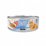 Belif בליף 80 גרם מזון רטוב (מעדן) לחתול בטעם טונה שרימפס וקלמרי בג'לי Belif בליף 80 גרם מזון רטוב (מעדן) לחתול בטעם טונה שרימפס וקלמרי בג'לי