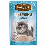 Cat Fest קט פסט 70 גרם מזון רטוב (פאוץ) לחתולים גורים בטעם מוס טונה Cat Fest קט פסט 70 גרם מזון רטוב (פאוץ) לחתולים גורים בטעם מוס טונה