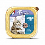 Plaisir פלאזיר 100 גרם מזון רטוב (מעדן) לחתולים בטעם דג קוד (סטרלייז) Plaisir פלאזיר 100 גרם מזון רטוב (מעדן) לחתולים בטעם דג קוד (סטרלייז)