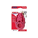 Kong קונג - מברשת גומי זום גרום בצבע פטל לכלב L Kong קונג - מברשת גומי זום גרום בצבע פטל לכלב L