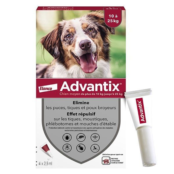 Advantix אמפולות - טיפול בפרעושים וקרציות לכלבים