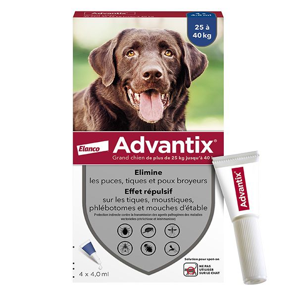 Advantix אמפולות - טיפול בפרעושים וקרציות לכלבים
