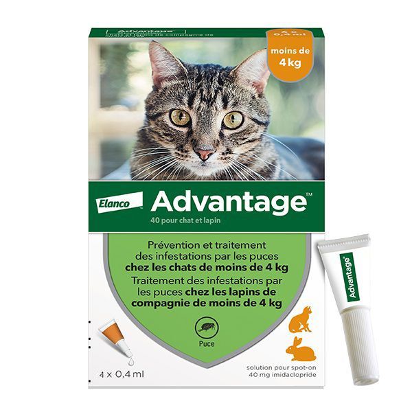 Advantage אמפולות - טיפול בפרעושים וקרציות לחתולים