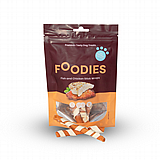 FOODIES פודיס 100 גרם חטיף לכלב מקלות מגולגלים דגים ועוף לכלב FOODIES פודיס 100 גרם חטיף לכלב מקלות מגולגלים דגים ועוף לכלב