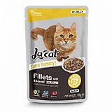 La Cat לה קט 85 גרם מזון רטוב (פאוץ) לחתול בטעם בקר בג'לי La Cat לה קט 85 גרם מזון רטוב (פאוץ) לחתול בטעם בקר בג'לי