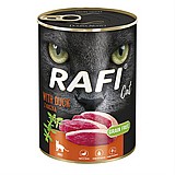 Rafi ראפי 400 גרם מזון רטוב (שימור) לחתול בטעם פטה ברווז Rafi ראפי 400 גרם מזון רטוב (שימור) לחתול בטעם פטה ברווז