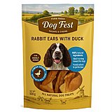 Dog Fest דוג פסט 500 גרם חטיף לכלב אוזני ארנב עם בשר ברווז Dog Fest דוג פסט 500 גרם חטיף לכלב אוזני ארנב עם בשר ברווז