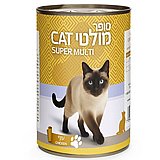 Multicat מולטיקט סופר 400 גרם מזון רטוב (שימור) פטה לחתול בטעם עוף Multicat מולטיקט סופר 400 גרם מזון רטוב (שימור) פטה לחתול בטעם עוף