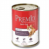 Premio פרמיו 375 גרם מזון רטוב (שימור) לחתולים בוגרים בטעם ברווז Premio פרמיו 375 גרם מזון רטוב (שימור) לחתולים בוגרים בטעם ברווז