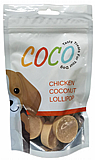Koko קוקו 80 גרם חטיף לכלבים סוכריה על מקל בטעם עוף וקוקוס Koko קוקו 80 גרם חטיף לכלבים סוכריה על מקל בטעם עוף וקוקוס