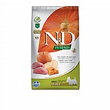 N&D אן די 7 ק"ג מזון יבש ללא דגנים לכלבים בוגרים דלעת וחזיר (מיני) N&D אן די 7 ק"ג מזון יבש ללא דגנים לכלבים בוגרים דלעת וחזיר (מיני)