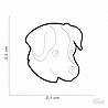 תג שם JACK RUSSEL BLACK-MF25