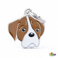 �� �� BOXER WHITE AND BROWN-MF34