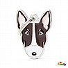 תג שם BULL TERRIER BROWN-MF21N