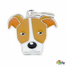 �� �� PITBULL WHITE BROWN-MF06