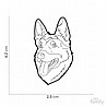 GERMAN SHEPHERD BLACK -MF14N