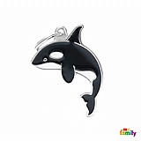תג שם ווילד ZO24-ORCA KILLER WHALE תג שם ווילד ZO24-ORCA KILLER WHALE