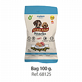 Serrano סראנו 100 גרם חטיף בשר לכלב בטעם סלמון וטונה Serrano סראנו 100 גרם חטיף בשר לכלב בטעם סלמון וטונה