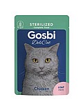 Gosbi DeliCat גוסבי דליקט 70 גרם מזון רטוב (פאוץ) לחתולים בטעם עוף (סטרלייז) Gosbi DeliCat גוסבי דליקט 70 גרם מזון רטוב (פאוץ) לחתולים בטעם עוף (סטרלייז)