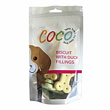 Koko קוקו 80 גרם חטיף לכלבים ביסקוויט ממולא ברווז Koko קוקו 80 גרם חטיף לכלבים ביסקוויט ממולא ברווז